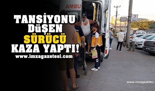 Tansiyonu düşen sürücü kaza yaptı! Yaralılar var...