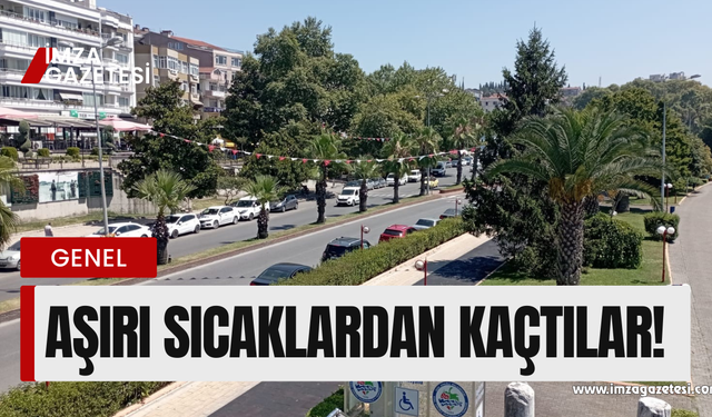 Vatandan aşırı sıcaklardan kaçıyor!