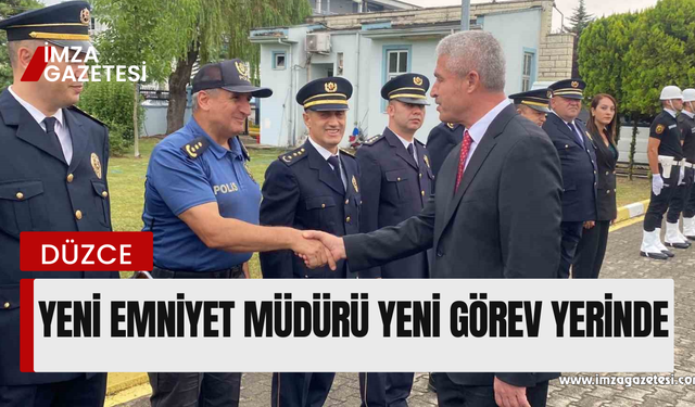 Yeni emniyet müdürü İbrahim Ergüder yeni görev yerinde!