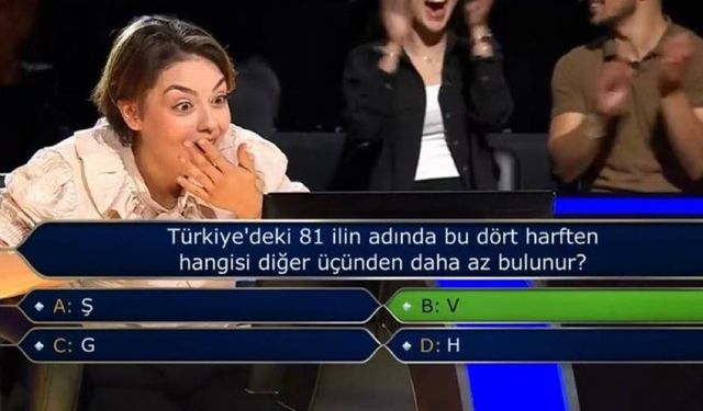 1 Milyonun kazanıldığı "Kim Milyoner Olmak İster" programında Zonguldak detayı...