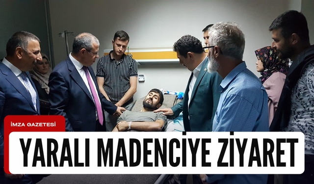 Bakan Yardımcısı Tancan, yaralı madencilere ziyaret...