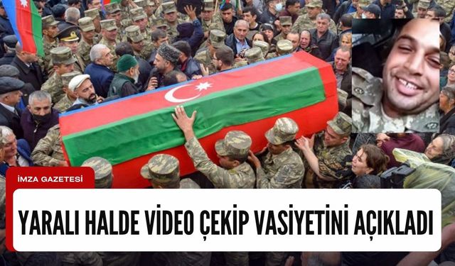 Azerbaycanlı asker, Karabağ'da vurulduktan sonra çektiği video ile gözyaşlarına boğdu!