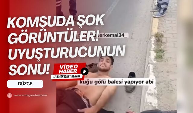 Düzce'de bir genç uyuşturucu krizine girdi!