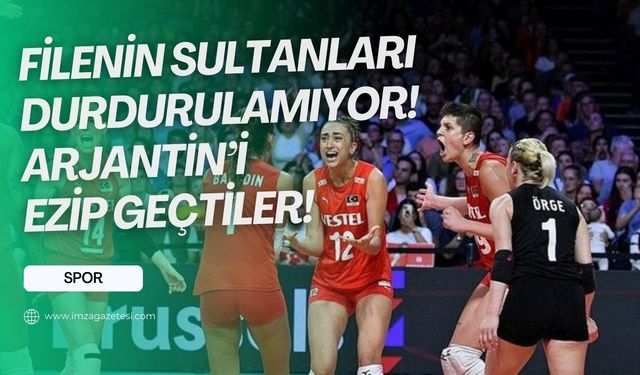 Filenin Sultanları durmak bilmiyor! Türkiye 3-1 Arjantin