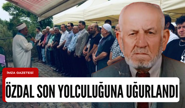 Ali Özdal, babası satılmış Özdal’a son vedasını yaptı