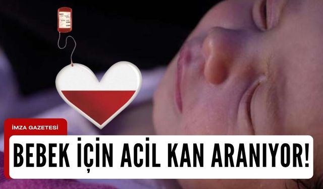 Çaycuma'da bebek için kan aranıyor!