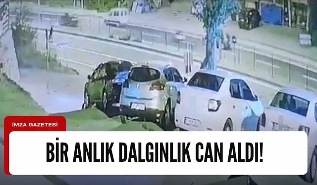 Önce motosiklet ardından otomobilin altında kaldı... Güvenlik kamerasına yansıdı...