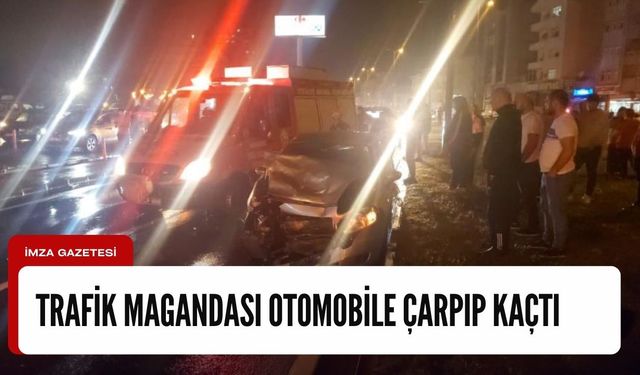 Kdz.Ereğli'de trafik kazası! Seyir halindeki otomobile çarpıp kaçtı...