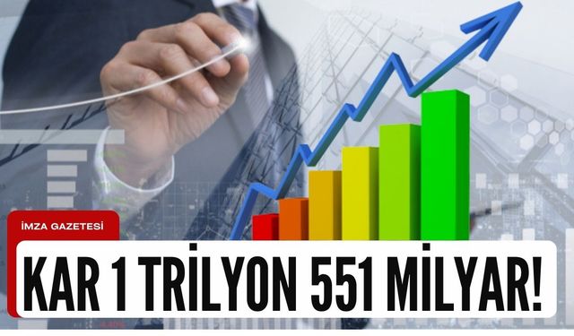 Net kar 1 trilyon 511 milyar 478 milyon TL!