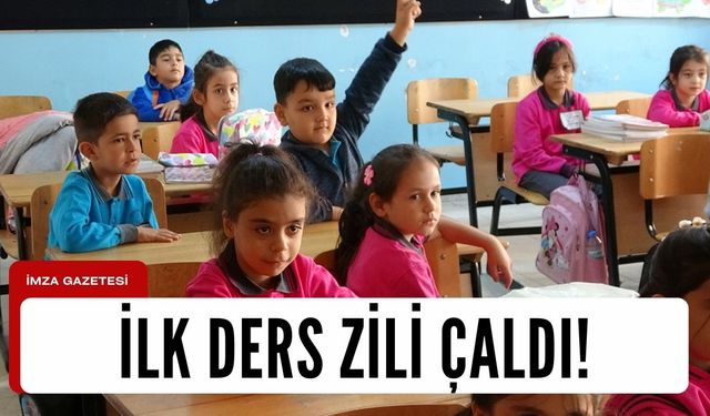 2023-2024 eğitim öğretim yılının ilk ders zili bugün çaldı...