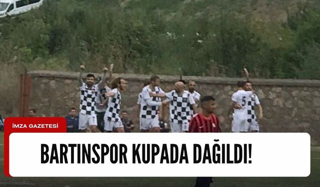 Türkiye Kupasında Gölcükspor'a konuk olan Bartınspor, 3-0'lık sonuçla kupaya veda etti