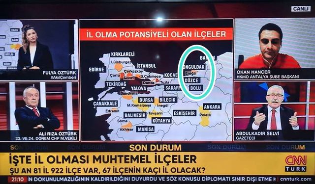 İl olması muhtemel ilçeler... Canlı yayında açıklandı...