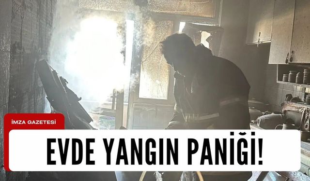 Evde yangın paniği! 2 kişi hastaneye kaldırıldı...