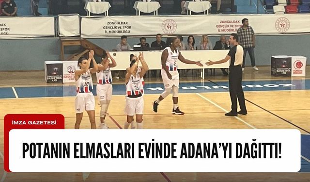 Zonguldak Spor Basket 67, 01 Adana Basket'i affetmedi! 26 sayı fark…