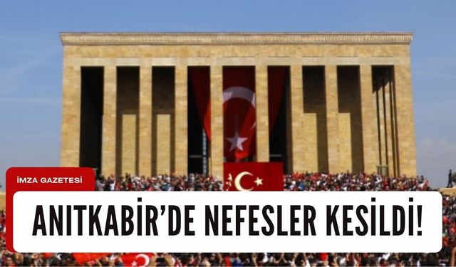 Cumhuriyetin 100.yılında Anıtkabir'de nefesler kesildi...