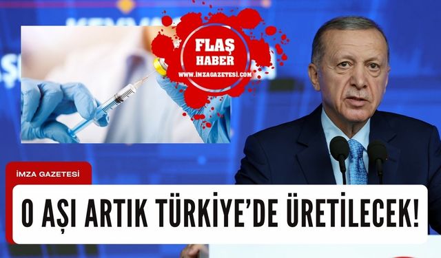 Cumhurbaşkanı Erdoğan açıkladı! O aşı artık Türkiye'de üretilecek...