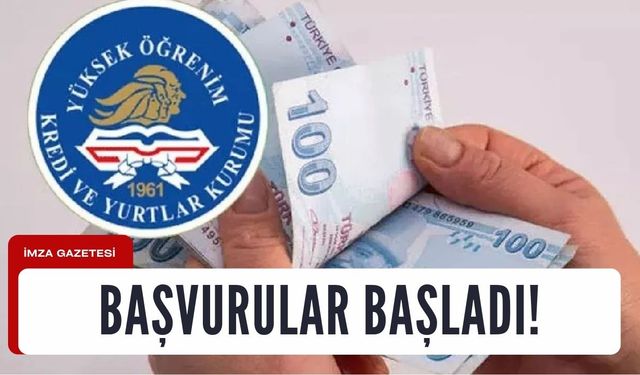 KYK Kredisi ve Burs Başvuruları Başladı