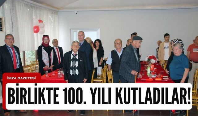 Birlikte cumhuriyetin 100. yılını kutladılar...