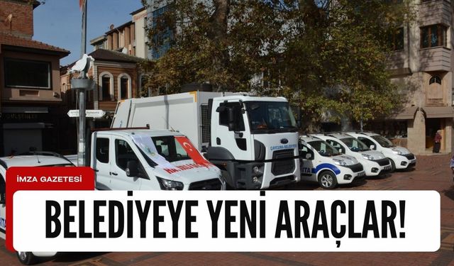 Çaycuma Belediyesi'ne 10 yeni araç!