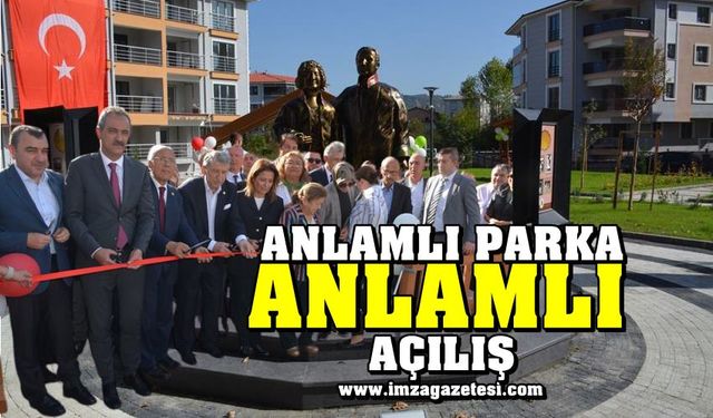 Çaycuma'da anlamlı parka anlamlı açılış...