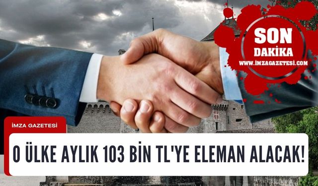 Aylık 103 bin TL'ye çalıştıracak 85 bin eleman aranıyor! İşte detaylar...