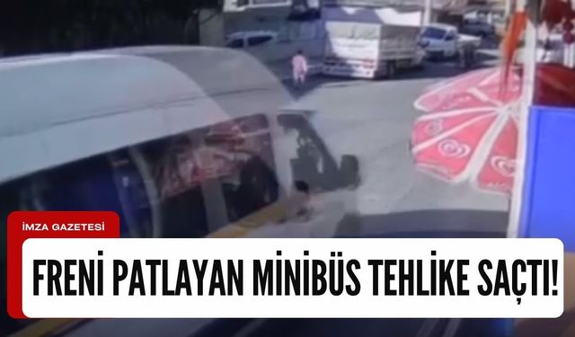 Freni patlayan işçi servisi tehlike saçtı! Yaralılar var...