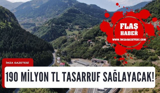 190 Milyon tl tasarruf sağlayacak!