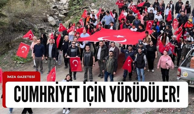 Cumhuriyetin 100. yılı için Akgöl’e yürüdüler!