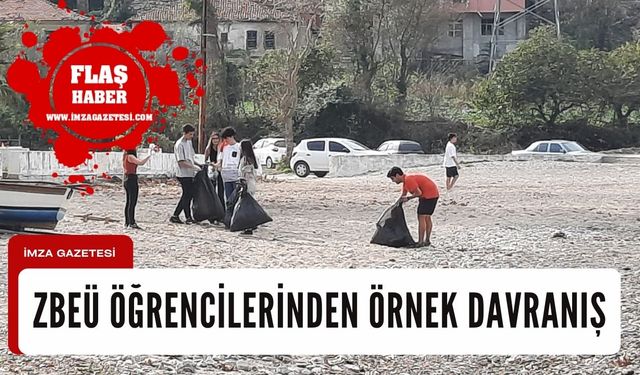 Zonguldak BEÜ öğrencilerinden örnek davranış...