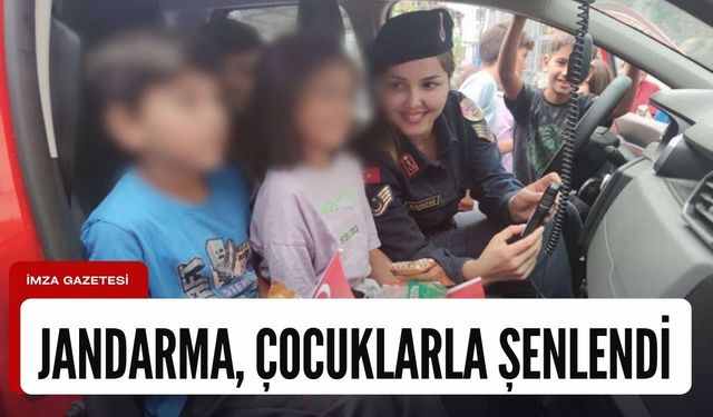 Zonguldak İl Jandarma Komutanlığı, çocuklarla böyle kaynaştı...