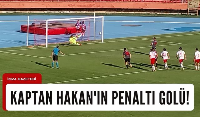Kaptan Hakan'ın penaltı golü...