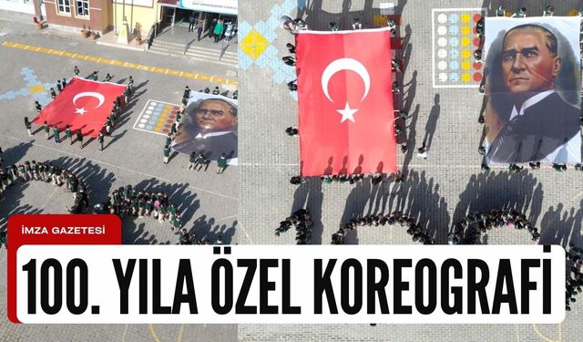 Öğrencilerden cumhuriyetin 100. yılına özel koreografi!