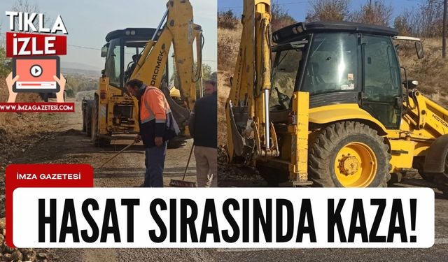 Şeker pancarı sırasında kaza!