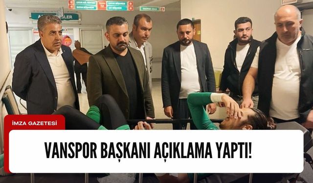 Vanspor kulüp başkanı, Zonguldak Kömürspor maçına ilişkin açıklama yaptı!