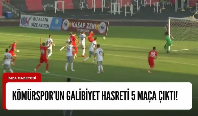 Zonguldak Kömürspor 90+6'da yediği golle yıkıldı! Olaylı maçın ardından galibiyet hasreti 5 maça çıktı...