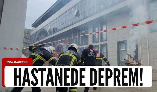 Cide Devlet Hastanesi'nde deprem!