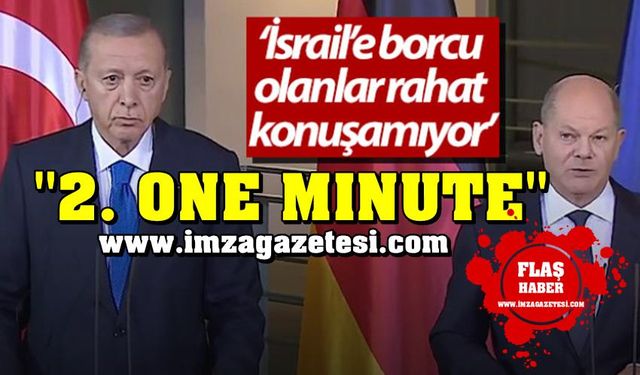 Cumhurbaşkanı Erdoğan'dan Almanya'da "2. One Minute"...
