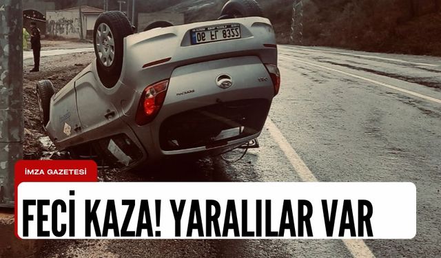 Ankara yolunda kaza! Taklalar attı