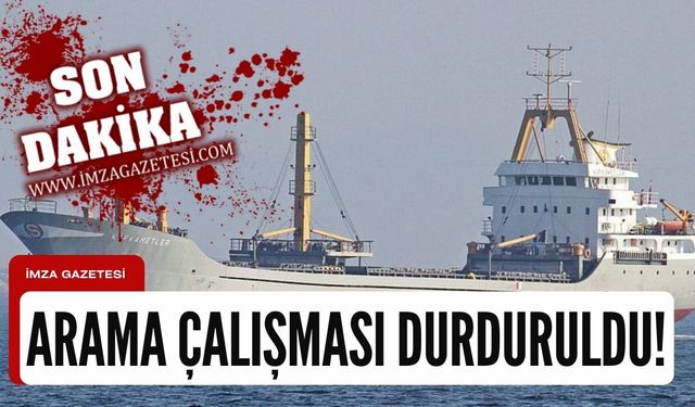 Kafkametler mürettebatının arama çalışması durduruldu!