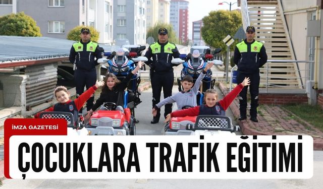 Jandarmadan çocuklara trafik eğitimi!