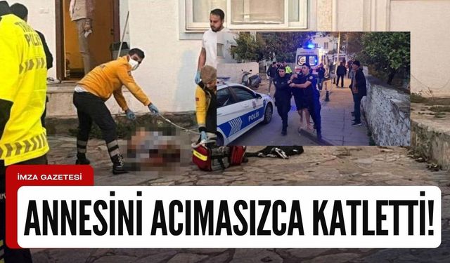 Kan donduran cinayet! Annesini acımasızca katletti...