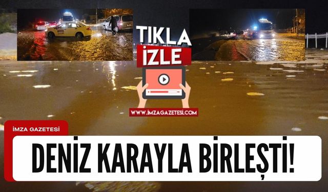 Kastamonu'da deniz karayla birleşti!