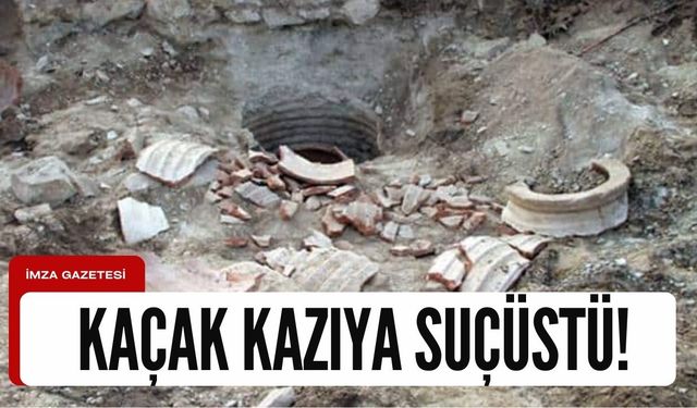 Kastamonu'da kaçak kazıya suçüstü!