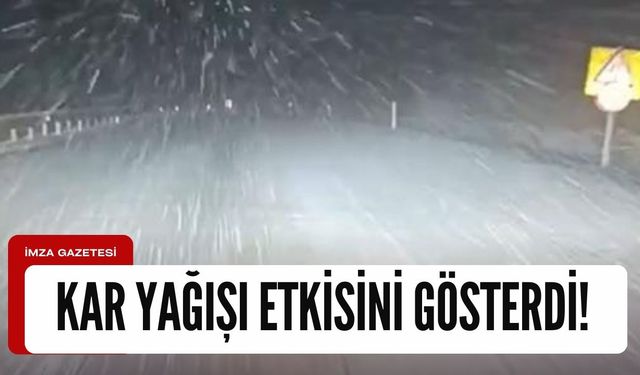 Kastamonu'da kar yağışı etkisini gösterdi