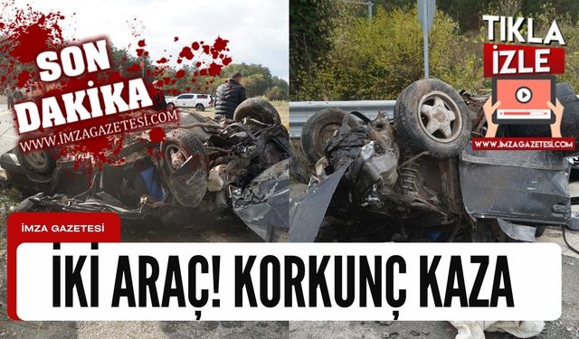 Kastamonu'da korkunç kaza!