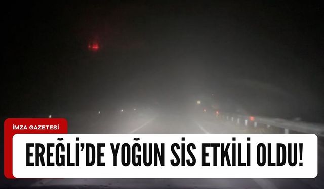 Kdz.Ereğli - Devrek yolu sisle kaplandı!