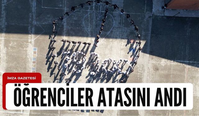 Öğrenciler Atatürk'ü hazırladıkları koreografi ile andı...