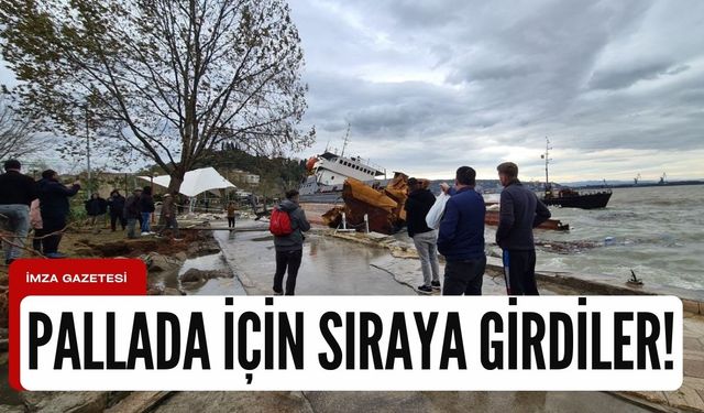 Pallada'yı çekmek için sıraya girdiler!