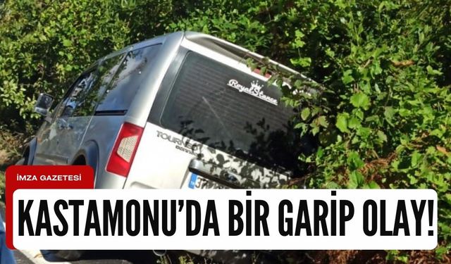 Şarampole yuvarlandı, aracın kapılarını kilitleyip eve gitti!