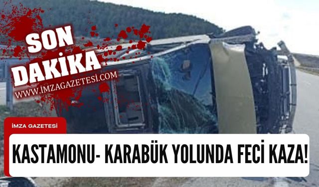 Taklalar atarak kaza yaptı!